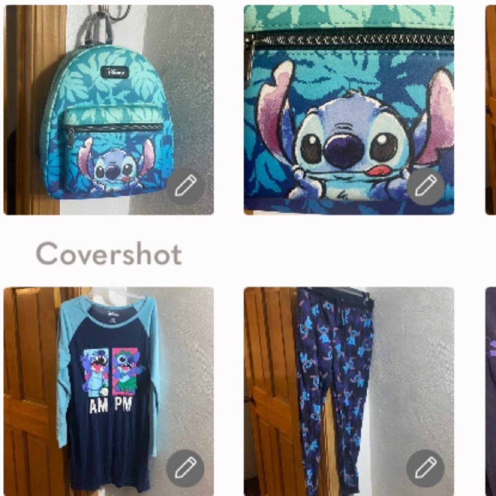 Loungefly STITCH Mini-Backpack+PJ’s in Small stretchy pant +XL top dress